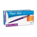 Paper Mate Point Guard Flair Felt Tip Porous Point Pen Stick Medium 0.7 mm Purple Ink Purple Barrel Dozen