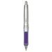 Dr. Grip Center Of Gravity Ballpoint Pen Retractable Medium 1 Mm Black Ink Silver/navy Grip Barrel | Bundle of 10 Each