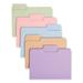 Smead SuperTab Colored File Folders 1/3-Cut Tabs: Assorted Letter Size 0.75 Expansion 11-pt Stock Color Assortment 2 100/Box