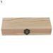 Xyer 1 Pcs Stationery Case Lockable Portable Rectangular Wooden Sketching Pencil Box for Kids