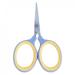 Westcott Titanium Scissors 2.5 Straight Soft Handle for Sewing Gray/Yellow 1-Count