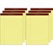 TOPS Docket Gold Legal Pads - Letter - 50 Sheets - Double Stitched - 0.34 Ruled - 20 lb Basis Weight - Letter - 8 1by2