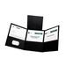 Oxford Paper Tri Fold Pocket Folder Black Pack of 20