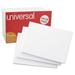 Universal Unruled Index Cards 4 x 6 White 500/Pack -UNV47225