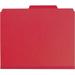 Smead SMD14082 Pocket Divider PressBoard Classification Folders 10 / Box Bright Red