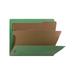 Nature Saver NATSP17373 Recycled End Tab Classification Folders 10 / Box Green