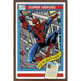 Marvel Trading Cards - Spider-Man Wall Poster 14.725 x 22.375 Framed