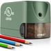 AFMAT Electric Pencil Sharpener Heavy Duty Pencil Sharpener Electric for Classroom UL Listed Plug in Pencil Sharpener for 6.5-8mm No.2/Colored Pencils w/Upgraded Helical Blade Sharpen 10000 Times