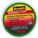 Scotch 10851-DL-10 Electrical Tape Vinyl Green 3/4 Inch By 66 Foot Each