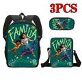 3Pcs/Set Cute Encanto School Backpack for Kids Girls The New Movie Bag Shoulder Pencil Box Set Christmas Gift (#16)