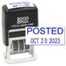 Cosco 2000 PLUS Self-Inking Rubber Date Office Stamp with POSTED Phrase & Date - BLUE Ink (Micro-Dater 160) 12-Year Band