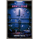 Netflix Army Of The Dead - Vault Wall Poster 14.725 x 22.375 Framed