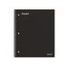 Staples Accel 1-Subject Notebook 8.5 x 11 College Ruled 100 Sh. Black TR20950G/20950B