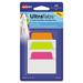 Ultra Tabs Repositionable Tabs Standard: 2 x 1.5 1/5-Cut Assorted Neon Colors 48/Pack | Bundle of 10 Packs
