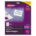 Avery Flexible Self-Adhesive Laser/Inkjet Name Badge Labels 2 1/3 x 3 3/8 WE 160/PK