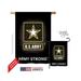 Breeze Decor 08061 Military U.S. Army 2-Sided Vertical Impression House Flag - 28 x 40 in.
