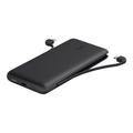 Belkin BoostCharge Plus 10k mAh Power Bank w/Integrated Lightning Cable & USB-C Cable - iPhone Charger - Battery Pack Portable Charger for iPhone 15 Pro Max iPhone 15 iPhone 14 iPhone 13 - Black