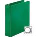 Biness Source Basic Round-ring Binder 2 Binder Capacity - Letter - 8 1/2 x 11 Sheet Size - 3 x Round Ring Fastener(s) - Vinyl - Green - Open and Closed Triggers - 1 Each