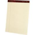 Ampad Gold Fibre Legal Rule Retro Writing Pads - 50 Sheets - Wire Bound - 0.34 Ruled - 20 lb Basis Weight - 8 1/2 x 11 3/4 - Ivory Paper - Micro Perforated Easy Tear Chipboard Backing Heavyweigh