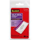 LS853-5G Scotch Self-Sealing Laminating Sheets 12.5 mil 2 13/16 x 4 9/16 Luggage Tag Size 5