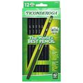 Ticonderoga Number 2 Soft Pencils Wood-Cased Graphite Black Pencil 12 Count