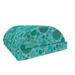 Abstract Foot Rest Randomly Scattered Circular Blobs in Different Sizes Non-Slip Backing Adjustable Ergonomic Memory Foam Leg Support for Office Dark Seafoam by Ambesonne