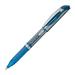 Pentel EnerGel Deluxe Liquid Gel Pen Bold Pen Point - 1 mm Pen Point Size - Refillable - Blue Gel-based Ink - Silver Barrel - 1 Each