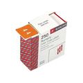 Smead 67424 Single Digit End Tab Labels Number 4 White-on-Orange 250/Roll