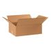 17 1/4 x 11 1/4 x 5 Flat Corrugated Boxes ECT-32 Brown Shipping Box 25/Bundle