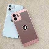 Heat Dissipation iPhone 12 Case (Rose Gold) Breathable Cooling Hollow Cellular Hole Full Camera Lens Protection Ultra Slim Cover