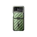 SupCase Unicorn Beetle Pro - Back cover for cell phone - rugged - with belt clip - polycarbonate thermoplastic polyurethane (TPU) - dark green - for Samsung Galaxy Z Flip4 Z Flip4 5G