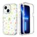 AMZER Crusta Hybrid Full Body Case for iPhone 13 with Built-in Screen Protector - Glitter Super Star