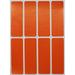 Rectangular Color coding labels 3 x 1 inches Rectangle label in Orange name tags for kids - 40 pack by Royal Green