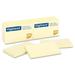 Highland Self-sticking Notepads 1200 - 3 x 5 - Rectangle - 100 Sheets per Pad - Unruled - Yellow - Paper - Self-adhesive Repositionable - 12 / Pack