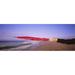 Panoramic Images PPI106732L Close-up of a womans hand pointing with a red umbrella Point Reyes National Seashore California USA Poster Print by Panoramic Images - 36 x 12