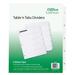 Office Essentials Table & Tabs Dividers with White Tabs 1-5 Tab 1 Set (11666)