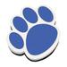 Magnetic Whiteboard Eraser Blue Paw Pack of 6