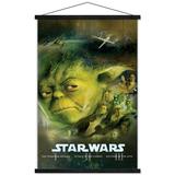 Star Wars: Saga - Blu Ray Prequels Wall Poster with Wooden Magnetic Frame 22.375 x 34