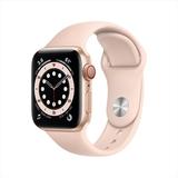 Restored Apple Watch Series 6 GPS 40mm Gold Aluminum Case with Pink Sand Sport Band M02P3LL/A (Refurbished)