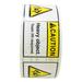 6 rolls 500 labels per roll 3â€�x1.5â€� Caution Heavy Object Team Lift Required Labels