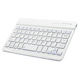 Mini Bluetooth Keyboard Wireless Keyboard Rechargeable For iPad Phone Tablet(White)