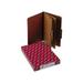 Smead 19079 Pressboard Folders with Two Pocket Dividers Legal Six-Section Red 10/Box