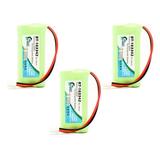 3x Pack - AT&T BT18433 Battery - Replacement for AT&T Cordless Phone Battery (700mAh 2.4V NI-MH)