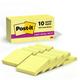 Post-it Super Sticky Notes Canary Yellow 1 7/8 in. x 1 7/8 in. 90 Sheets 10 Pads
