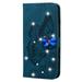 Allytech Galaxy Note20 Ultra Case(6.9 ) PU Leather Magnetic Bling Diamonds Embossed Butterfly Case with Card Slots Flip Stand Hand Strap SmartPhone Case for Samsung Galaxy Note20 Ultra 5G 2020 Blue