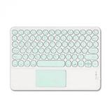 Clearance! EQWLJWE Bluetooth Keyboard - Round Cap Keyboard Portable Mini BT Wireless Keyboard with Touchpad Ultra-Slim Rechargeable Wireless Keyboard Android Windows PC Tablet