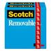 Scotch Removable Tape Refills Clear 1 in. Core 2 Rolls