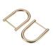 27mm U Shape Horseshoe D-Rings Zinc Alloy Electroplated Gold Tone 4 Pack