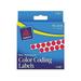 Avery Permanent Self-Adhesive Round Color-Coding Labels 1/4 dia Red 450/Pack