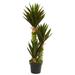 Nearly Natural 3.5 Plastic Agave Artificial Plant Green